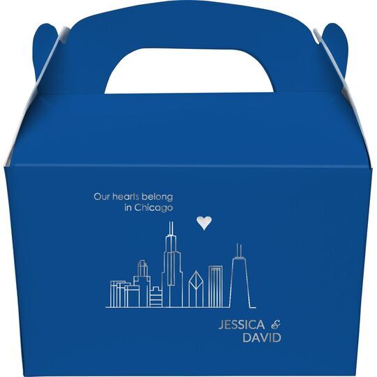 We Love Chicago Gable Favor Boxes